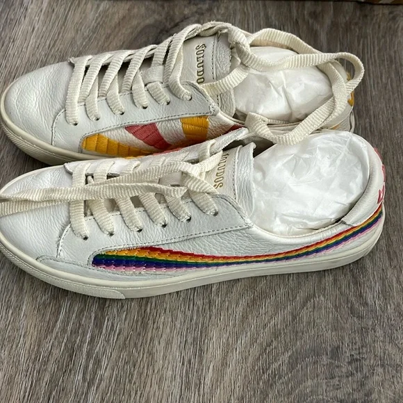 Soludos Rainbow Waves Sneakers Size 5 - Picture 9 of 16